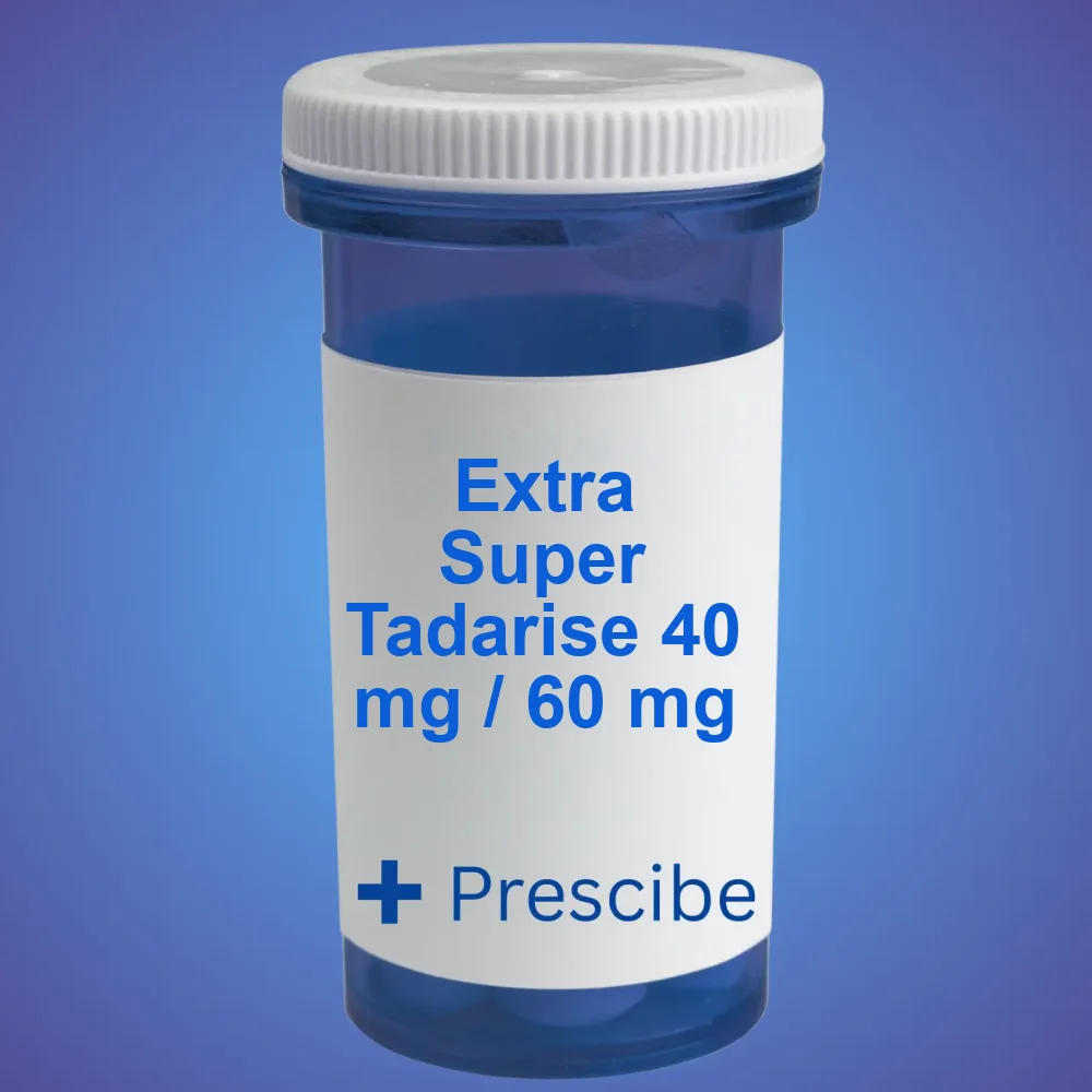 Extra Super Tadarise 40 mg / 60 mg — Tablet — available online from Prescibe