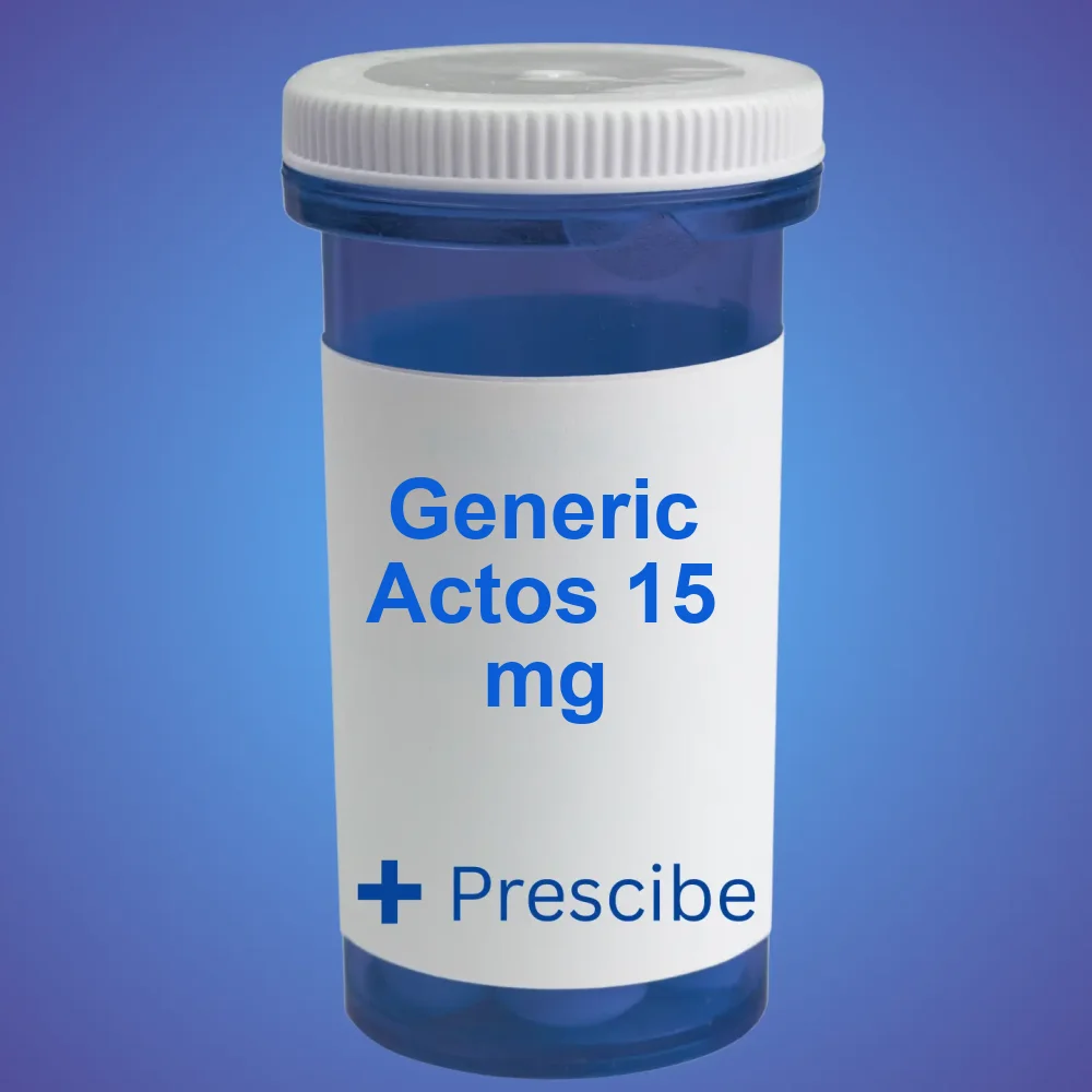 Generic Actos 15 mg — Tablet — available online from Prescibe