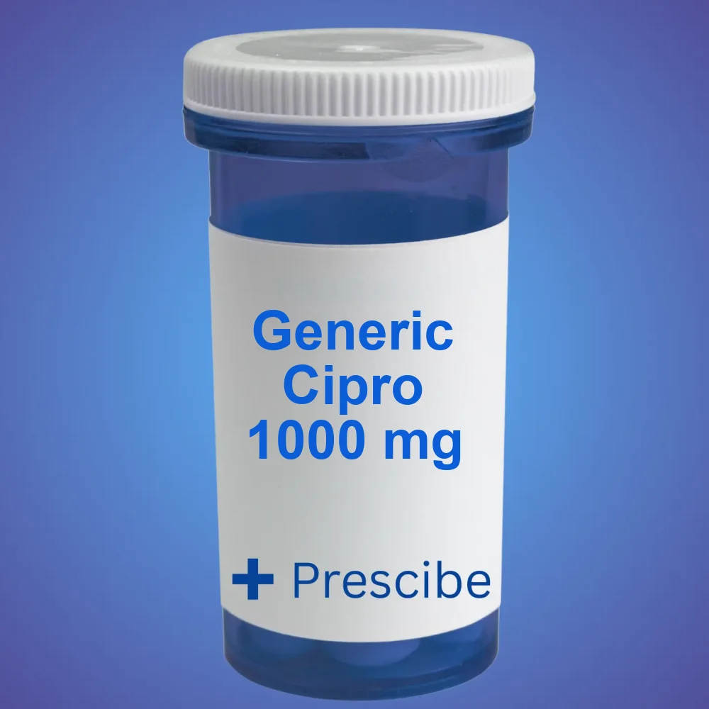 Generic Cipro 1000 mg — Tablet — available online from Prescibe