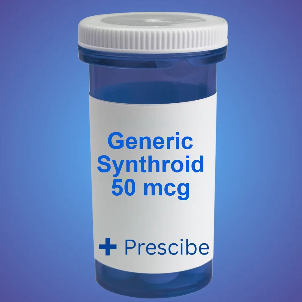 Generic Synthroid 50 mcg (1 pack / 100 tabs) — Pack — available online from Prescibe