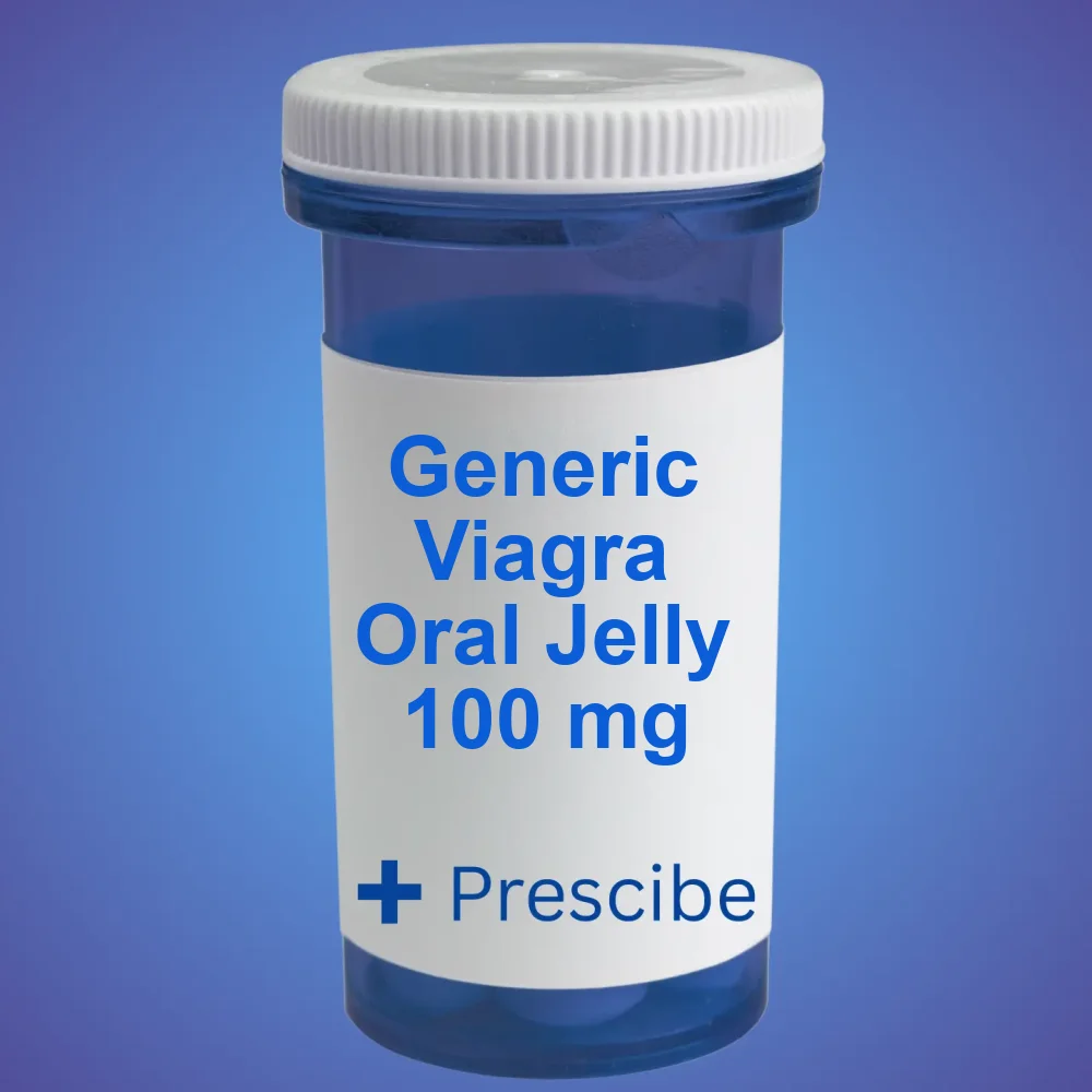 Generic Viagra Oral Jelly 100 mg — Sachets — available online from Prescibe