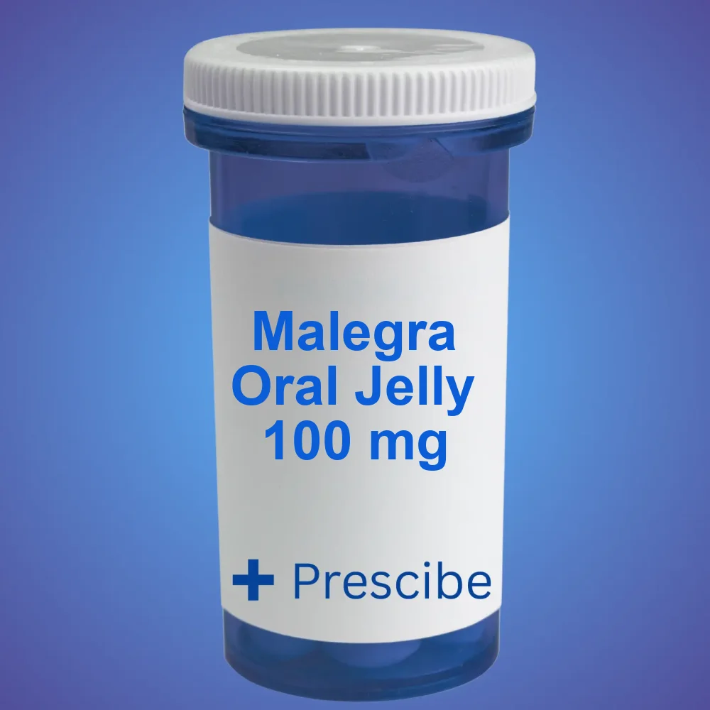 Malegra Oral Jelly 100 mg — Sachets — available online from Prescibe