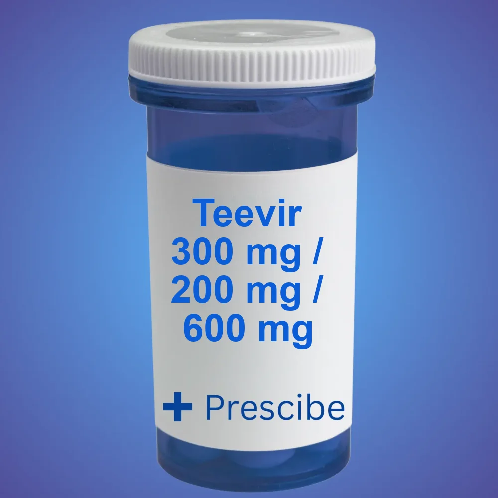 Teevir 300 mg / 200 mg / 600 mg (1 pack / 30 tabs) — Pack — available online from Prescibe